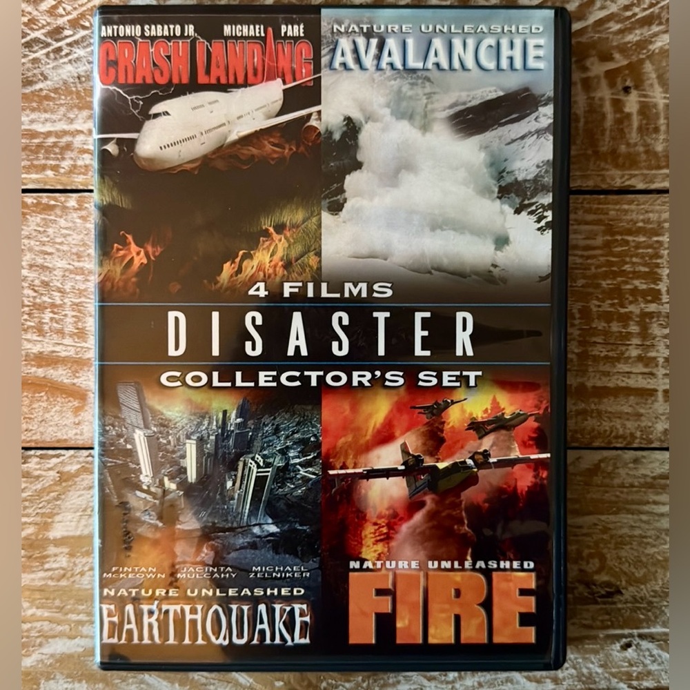 Disaster Collector’s Set 4 Films (DVD, 2-Discs) Avalanche/Fire/Earthquake/Crash